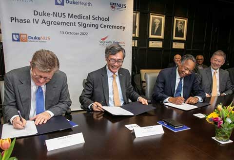 Duke and NUS reaffirm commitment to Duke-NUS partnership with agreement renewal